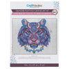 Craft Medley - Diamond painting canvas art kit, 12"x16" - Tiger