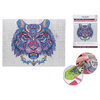 Craft Medley - Diamond painting canvas art kit, 12"x16" - Tiger - 2