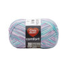Red Heart Comfort - Yarn, White/violet/mint