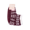 Bearpaw - Pawz - Sherpa-lined bootie slipper socks - Fair isle - 2