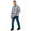 Jackfield - Flannel shirt with plastic buttons