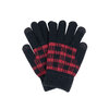Buffalo plaid knitted gloves - 2