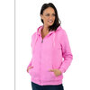 Sherpa lined full-zip hoodie - Pink