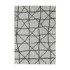 KASPER Collection - Black on Cream accent mat, 2'x3'