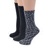 Chaussettes mi-mollet c&ocirc;tel&eacute;es super doux - 3 paires - 2