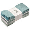 Terry cotton facecloths - Value pack, pk of 24 - 2
