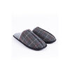 Joan Scott - Boxed memory foam slippers with faux fur lining - Grey plaid - 3