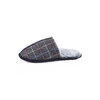 Joan Scott - Boxed memory foam slippers with faux fur lining - Grey plaid - 4