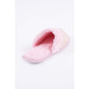 Faux fur-lined mule slippers - Metallic pink - 4