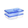 Ziploc - Divided rectangle containers and lids, pk. of 2 - 2