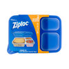 Ziploc - Divided rectangle containers and lids, pk. of 2 - 3