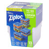 Ziploc - Assortiment de contenants &agrave; emporter, paq. de 13