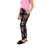 Suko - Rêves - Pantalon pyjama jogger à tricot extensible en velours - Carreaux noirs - 2