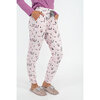 Charmour - Long cuffed jogger PJ pants - Pink snowmen - 2