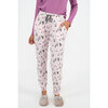 Charmour - Pantalon de pyjama jogger - Bonhommes de neige roses - 3