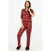 Charmour - Button-up PJ gift set with notch collar - Holiday plaid - 3
