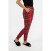 Charmour - Long cuffed jogger PJ pants - Holiday plaid - 2