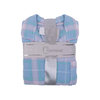 Charmour - Ens. de pyjamas boutonnés à col cranté en micropolaire - Écossais pastel - 4