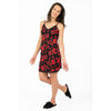 Charmour - Thin straps nightie with lace & pendant - Red floral - 2