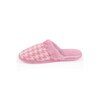 Faux fur-lined mule slippers - Houndstooth - 3