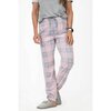 Charmour - Pantalon de pyjama jogger en micrpolaire - Écossais rose - 3