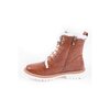 Faux fur lined combat boots - 3