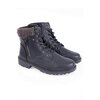 Knitted collar combat boots - 2