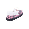 Totally Pink - Boxed memory foam moccassin slippers - Pink tartan - 5