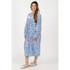 Charmour - Long micropolar henley nightgown - Morning bloom - 2