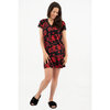 Charmour - Sleepshirt with lace & pendant - Red floral - 3