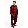 Men's pressed micropolar printed robe - 2