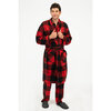 Men's pressed micropolar printed robe - 3