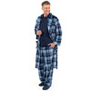 Men's plush polar fleece robe - 2