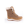 Plush faux shearling lined microsuede winter boots