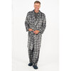 Men's plush polar fleece robe