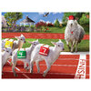 KI - Puzzle - Karen Burke - Running of the Lambs Track and Field, 300 pcs - 2