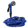 Expandable garden hose, 100ft - Blue
