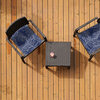 Ens. de 2 coussins de chaise imprimés avec attaches, 16"x16" - 2