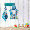 Kid's ultra-soft velour hooded towels - Snorkelling shark - 2