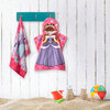 Kid's ultra-soft velour hooded towels - Pretty princess - 2