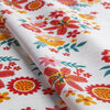 Textured fabric printed tablecloth - Floral - 2
