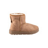 Microsuede, faux fur lined ankle boots
