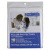 Pillow protectors, vinyl zippered, standard, pk. of 2