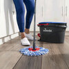 Vileda EasyWring RinseClean - Syst&egrave;me de vadrouille et d'essoreuse rotative &agrave; 2 r&eacute;servoirs - 6