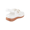 Perforated, floral embellished sandals - 4
