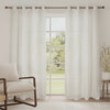 Textured sheer panel with grommets, 52"x84" - 2