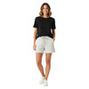 Nicole Miller Sport - High-waist athletic fleece shorts