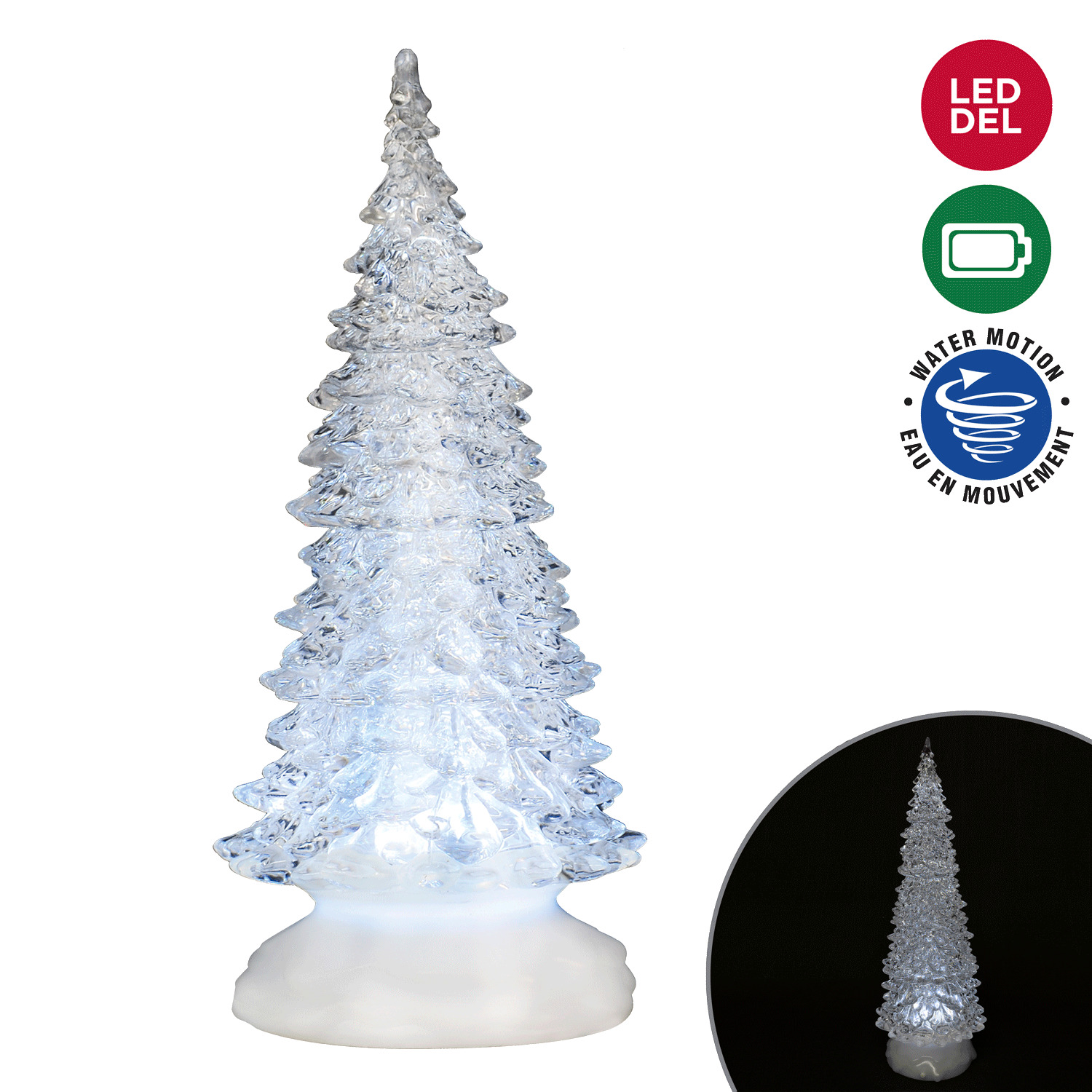 Acrylic light-up Christmas tree