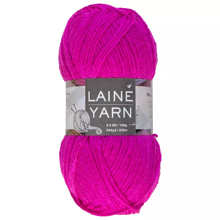 Acrylic yarn, pink, 100g