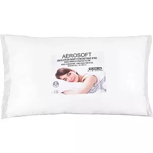 Aerosoft - Oreiller en duvet synthétique d'oie, 20"x30", très grand lit